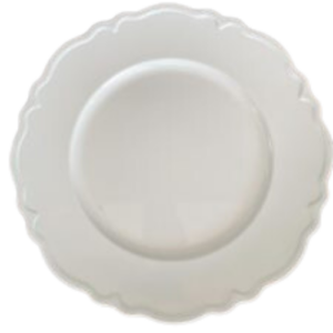 White Plate Charger