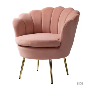 Pink Barrel Chair