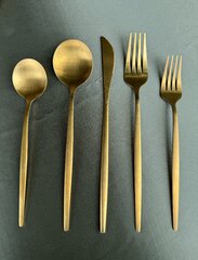 Gold Cutlery 5 pcs set 