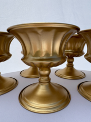 Gold Metal Flower Table Vase 