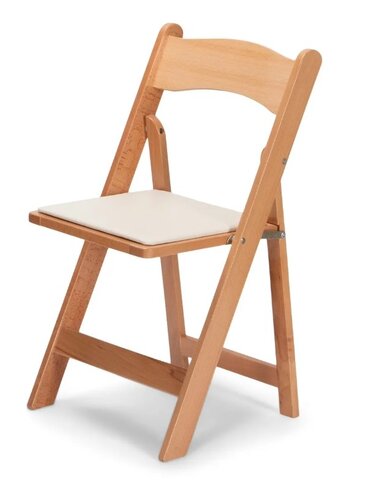 Natural Wood Folding Chair