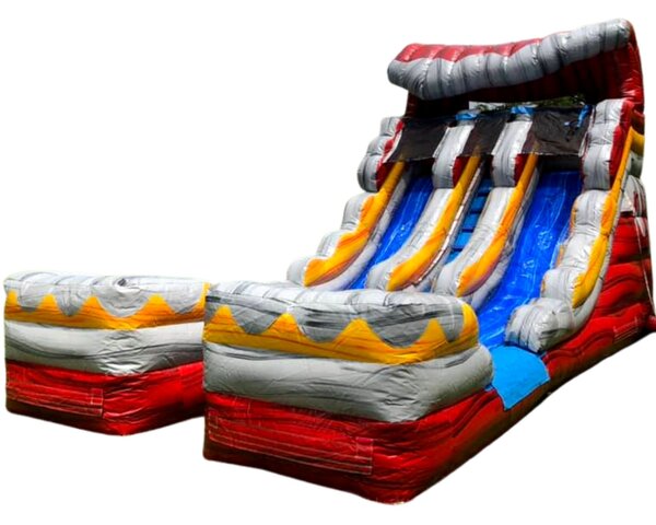 16' Volcano Double Lane Water Slide