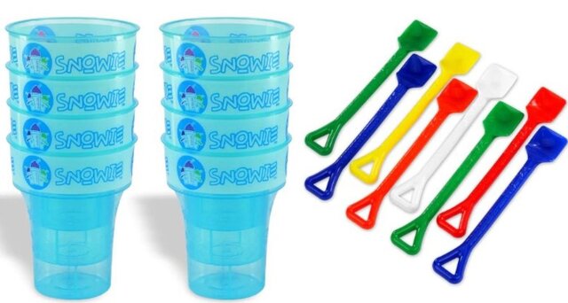 Little Snowie Cups and Shovels (Set of 8)