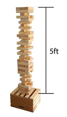 Giant Jenga Stacking Block Game Rental