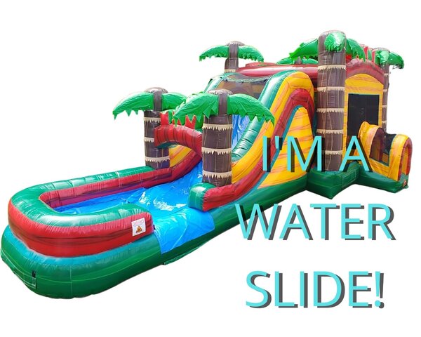 Mega Beach-Day Water Slide Combo