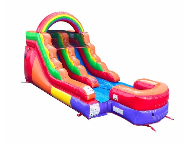 13' Rainbow Rush Water Slide