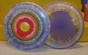 Spin-Art Frisbees - set of 10