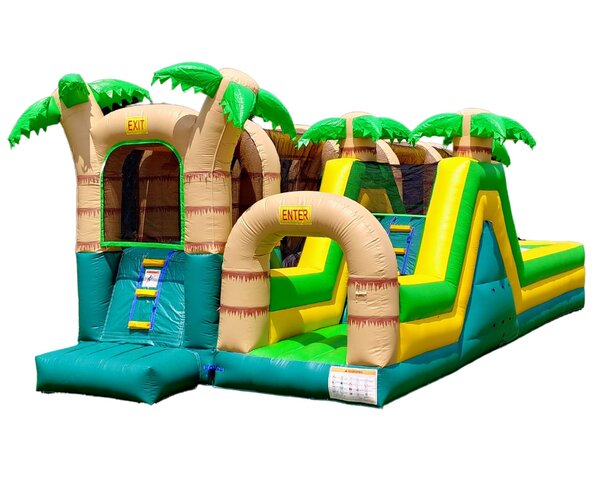 86' Hop N' Rock Tropical Obstacle Course