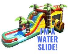 Mega Beach-Day Water Slide Combo