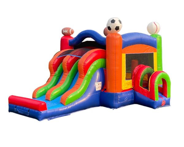 Sports Dual-Lane Slide Combo Bouncer