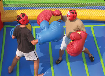 Boxing Ring with Gloves