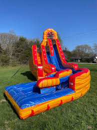 20' Lava Double Twist Water Slide 