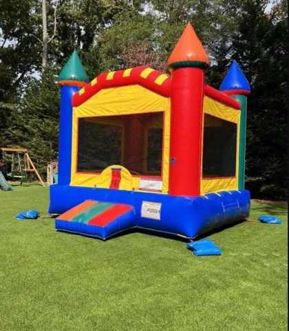 Colorful Large Bounce House 