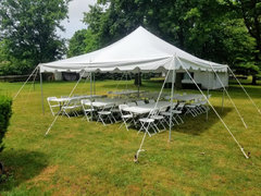 20x20 Pole Tent Package for 50