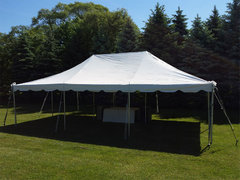 20x30 Pole Tent Package for 75 (9 6ft Tables and 75 Chairs)