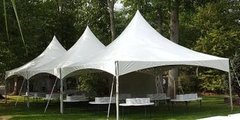 20x60 High Peak Frame Tent Package for 100 (10 Round Tables and 100 Chairs)