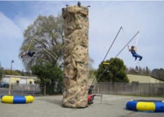25' Rock Wall  & 2 Person Euro Bungee W/Attendant 