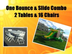 Tropical Combo Party Package (2 6ft Tables and 16 Chairs)