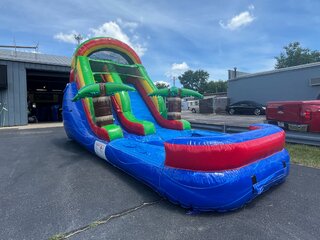 New! 12' Rainbow Tropics Water Slide