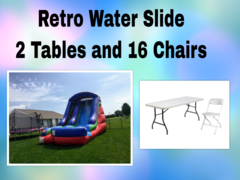 18' Retro Water Slide Party Package Deal