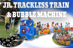 Jr. Royal Express Trackless Train & Bubble Machine Package