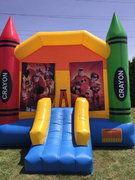 Incredibles Large Bounce House With Basketball Hoop