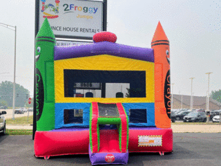 Crayons XL Bounce House With Basketball Hoop & Obstacles $̶2̶0̶2̶.̶5̶ ON SALE!