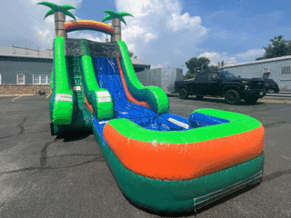 NEW! 18' Hawaiian Water Slide W/Pool