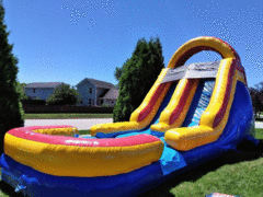 17' Huge Double Lane Water Slide With Obstacles