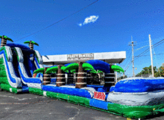 24' Wild Rapids Double Plunge Water Slide W/Slip-N-Slide Pool Ending $̶7̶8̶9̶.̶9̶9̶