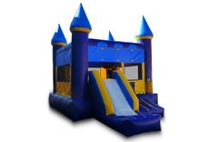 Blue And Yellow Bouncer With Slide (DRY)