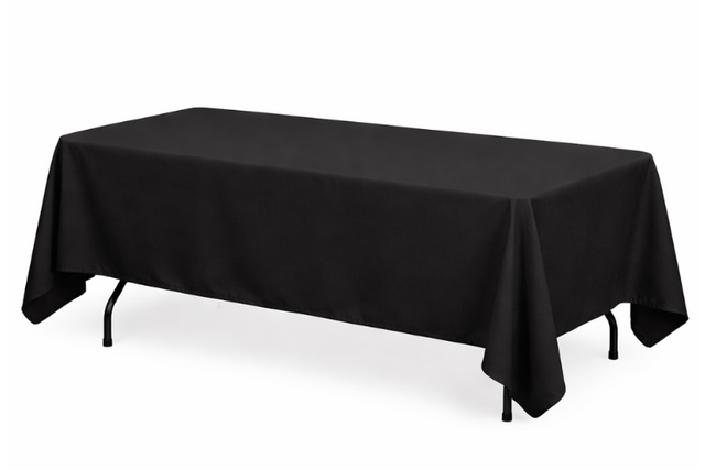 Black Table Linen 60