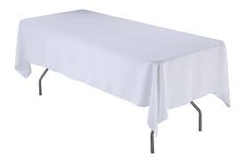 White Rectangle Table Linen