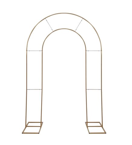 8 ft Gold Double Round Top Arch: