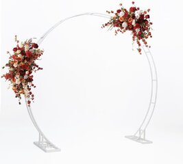 8.2 ft Large Elegant Dual-Circle Wedding/Event Arch: