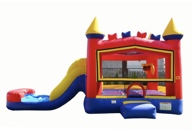 13ft x 25ft Multi-Color See Through Bounce House <p>Basketball 🏀 Hoop inside</p>