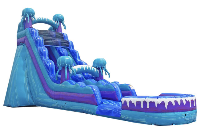 21ft High Electric 🔵 Jellyfish 🟣 Water Slide 
