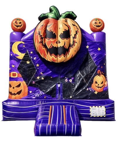 Premium Jack-O-Lantern bounce house  