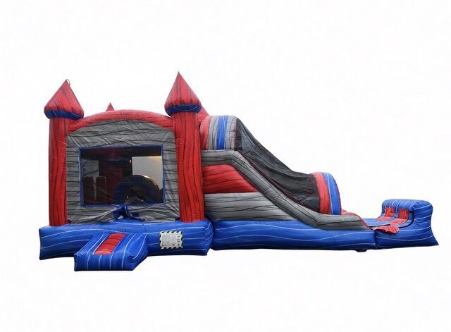 Large Marble Dual Lane Bounce/Slide