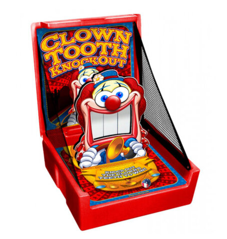 Clown tooth knockout carnival game 