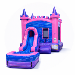 Pink Sugar Front SlideL 25ft x W 13ft x H 15ft Basketball hoop Inside 🏀 