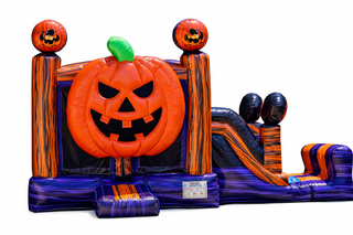 3D Jack-O-Lantern Bounce/Slide
