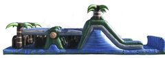  50 Foot Tropical Obstacle Course(wet use)L 50ft x W 15ft x H 16ft 