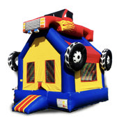 Monster Truck Bounce HouseL 13ft x W 13ft x H 17ft Basketball hoop Inside 🏀 
