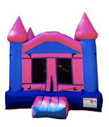 Pink/Blue Bounce HouseL 13ft x W 13ft x H 15ft Basketball hoop Inside 🏀 