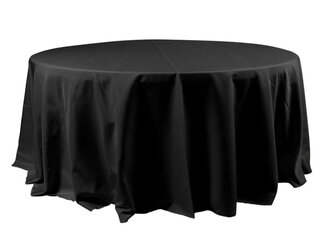 Black Round table linen 
