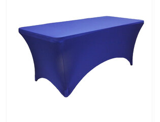  blue spandex table cover 