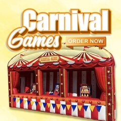 Inflatable Carnival Games Package3-Games, 3-Tables & Covers, 1-Booth