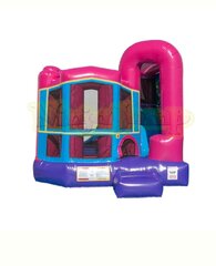 Pink Octagon Bounce/SlideL 18ft x W 15ft x H 16ft Basketball hoop Inside 🏀 
