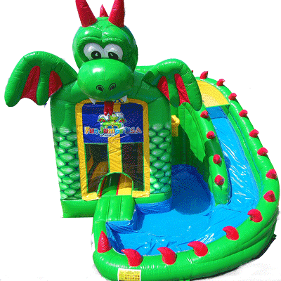 DJ-Dragon Jump Water Slide Combo